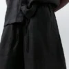 Jogger-Bermudashorts aus 100 % Leinen