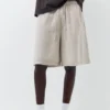 Jogger-Bermudashorts aus 100 % Leinen