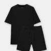 Jogger-Bermudashorts und T-Shirts im Set