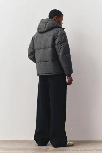 Kapuzen-Daunen-Jacke