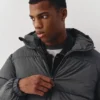 Kapuzen-Daunen-Jacke