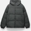 Kapuzen-Daunen-Jacke