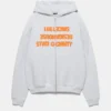 Kapuzen-Sweatshirt mit Reißverschluss und Text