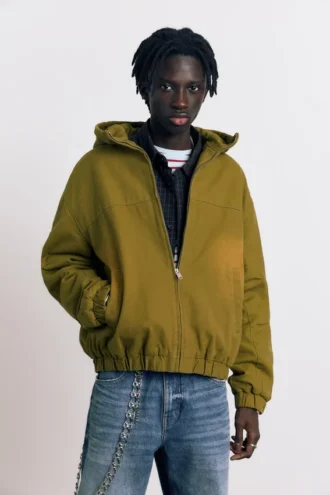 Kapuzenjacke mit verwaschenen Details