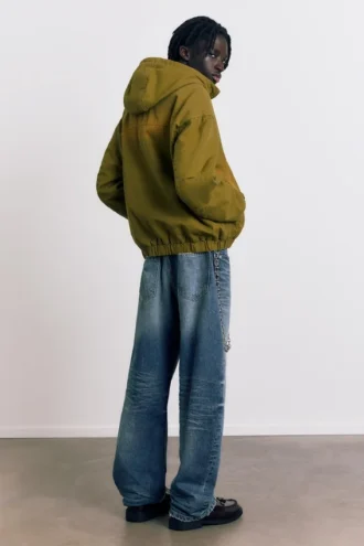 Kapuzenjacke mit verwaschenen Details