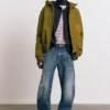 Kapuzenjacke mit verwaschenen Details