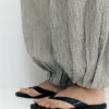 Karierte Hose mit tiefem Schritt