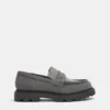 Klobige Leder-Loafer Klobige Leder-Loafer