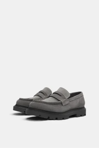 Klobige Leder-Loafer