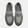 Klobige Leder-Loafer Klobige Leder-Loafer