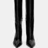 Kniehohe Stiefel mit hohem Absatz