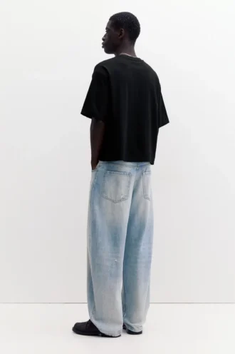 Kropptes Kurzarm-T-Shirt
