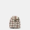 Kulturtasche mit Croissant-Motiv aus Gingham Kulturtasche mit Croissant-Motiv aus Gingham