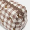 Kulturtasche mit Croissant-Motiv aus Gingham Kulturtasche mit Croissant-Motiv aus Gingham