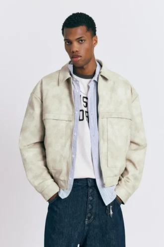Kunstleder-Jacke