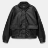 Kunstleder-Jacke mit Knebelverschlüssen