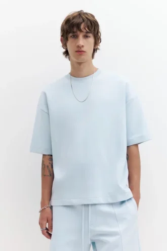 Kurzarm-Interlock-Sweatshirt