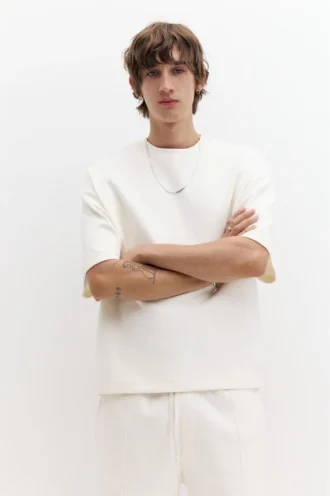 Kurzarm-Interlock-Sweatshirt