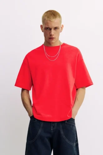 Kurzarm-Sweatshirt aus Interlock