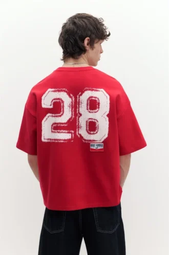 Kurzarm-Sweatshirt mit Aufnäher