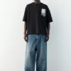 Kurzarm-Sweatshirt mit Fotodruck