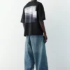 Kurzarm-Sweatshirt mit Fotodruck