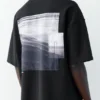 Kurzarm-Sweatshirt mit Fotodruck