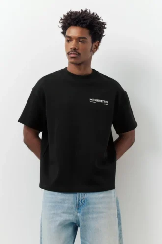 Kurzarm-Sweatshirt mit Grafik