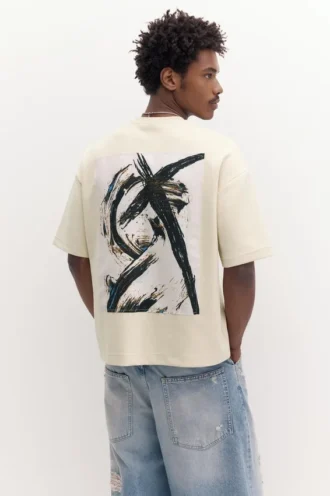Kurzarm-Sweatshirt mit Grafik