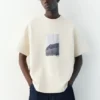 Kurzarm-Sweatshirt mit Grafik