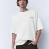 Kurzarm-Sweatshirt mit Retro-Grafik
