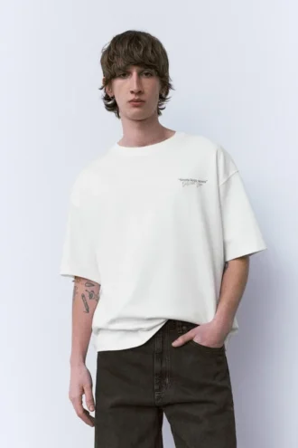 Kurzarm-Sweatshirt mit Retro-Grafik