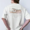 Kurzarm-Sweatshirt mit Retro-Grafik