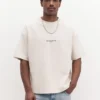 Kurzarm-Sweatshirt mit Slogan