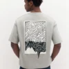 Kurzarm-Sweatshirt mit Slogan