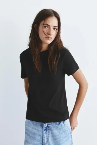 Kurzarm-T-Shirt aus 100 % Baumwolle