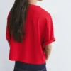 Kurzarm-T-Shirt in Boxy-Passform