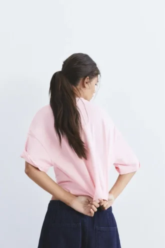 Kurzarm-T-Shirt in Boxy-Passform