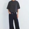Kurzarm-T-Shirt in Boxy-Passform