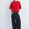Kurzarm-T-Shirt in Boxy-Passform