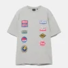 Kurzarm-T-Shirt mit Aufnähern