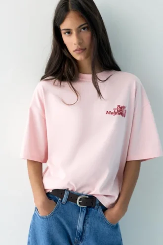 Kurzarm-T-Shirt mit Grafik