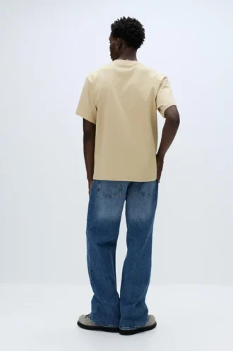 Kurzarm-T-Shirt mit Slogan