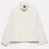 Kurze Jacke in Nylon-Optik