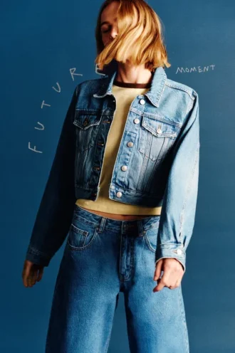 Kurze Jeansjacke