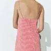 Kurzes Shirt mit Gingham-Karomuster und Trägern