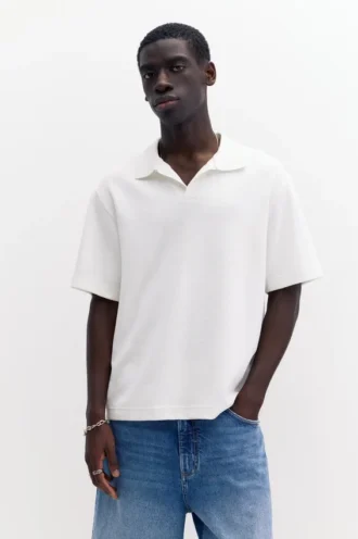 Kurzärmeliges Interlock-Poloshirt Kurzärmeliges Interlock-Poloshirt