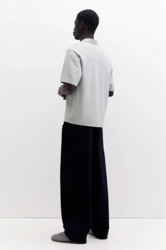 Kurzärmeliges Interlock-Poloshirt