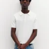 Kurzärmeliges Strick-Poloshirt