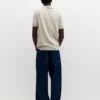Kurzärmeliges Strick-Poloshirt